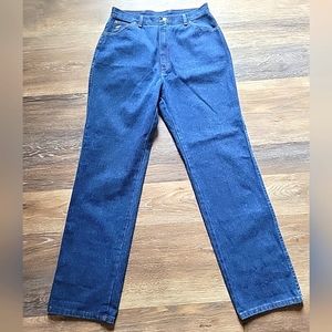 Vintage 80s 90s Wrangler No Fault Jeans Womens 16 High Rise Bootcut EUC